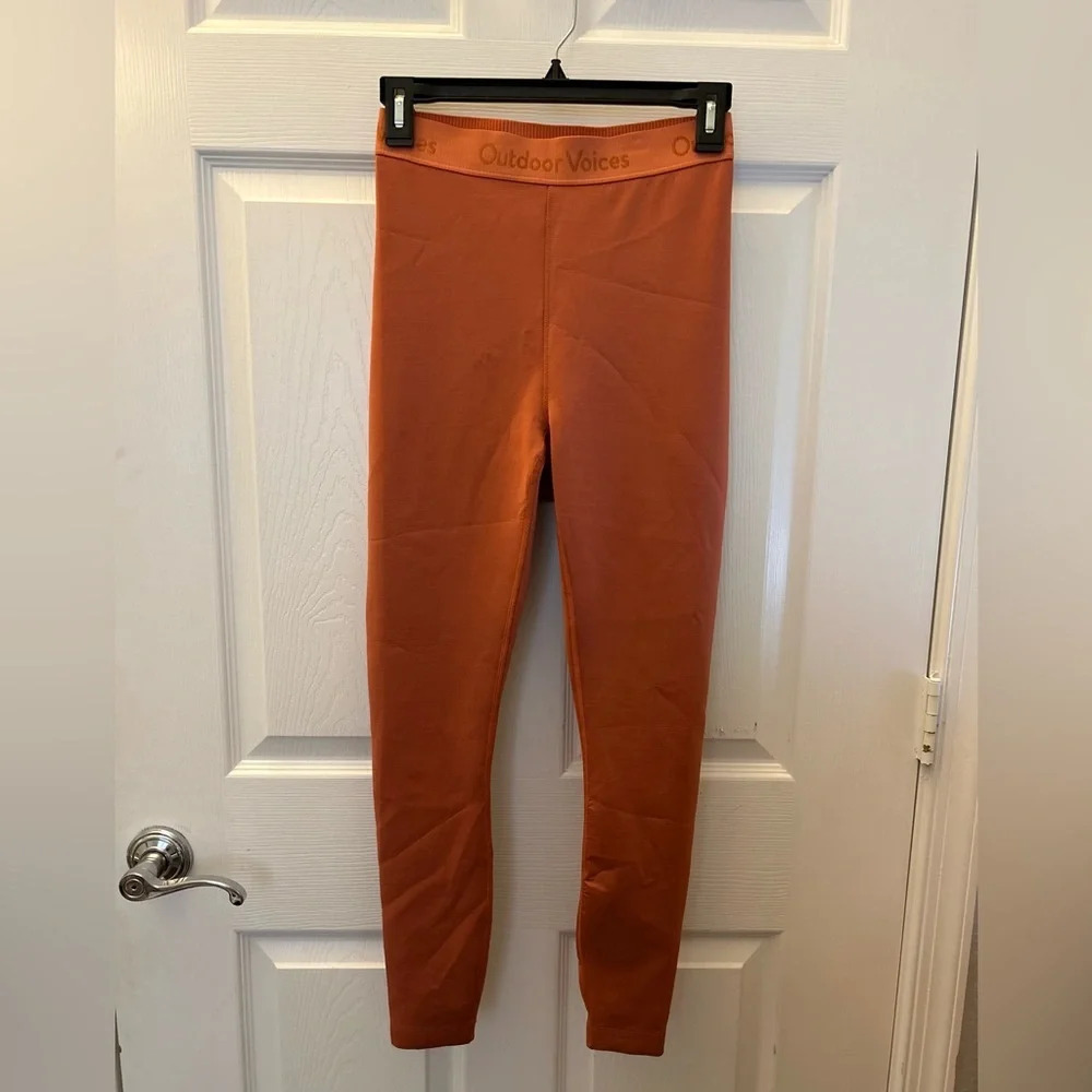 Outdoor Voices Burnt Orange Smooth Leggings small - Picture 3 of 7